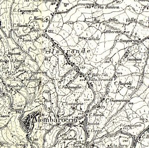 Cartina storica Frazione Villagrande
