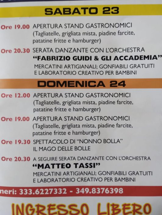 Festa della Tagliatella 2025 Interno 2